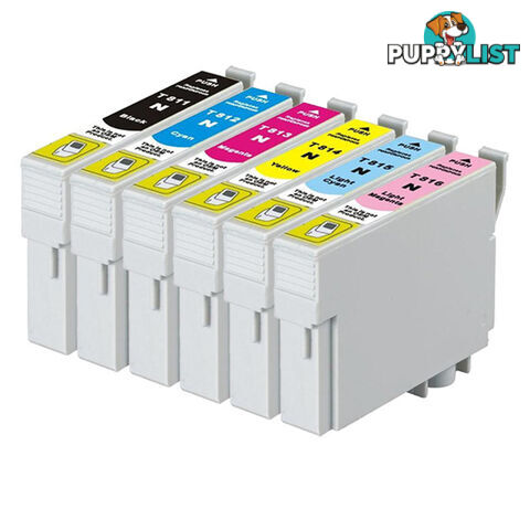 EPSON 81N Compatible Inkjet Cartridge Set 6 Ink Cartridges [Boxed Set]