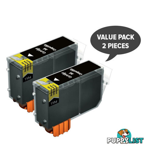 2 x PGI-520 Pigment Black Compatible Inkjet Cartridge