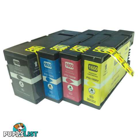 PGI-1600XL Premium Pigment Compatible Inkjet Cartridge Set 4 Cartridges