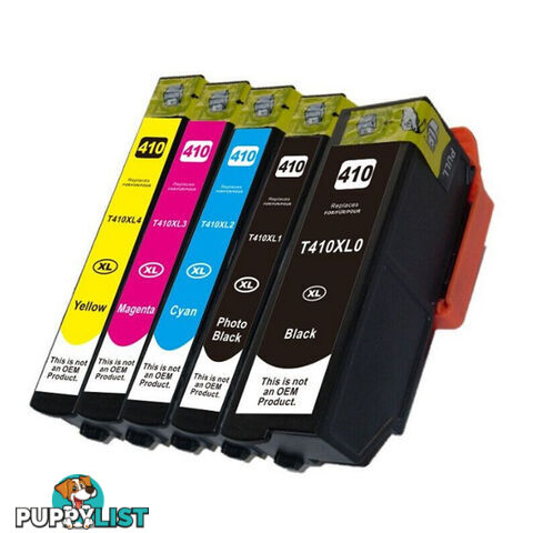 410XL Compatible Inkjet Set 5 Cartridges