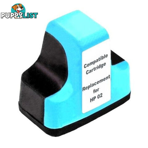 HP Compatible 02 Light Cyan High Capacity Remanufactured Inkjet Cartridge