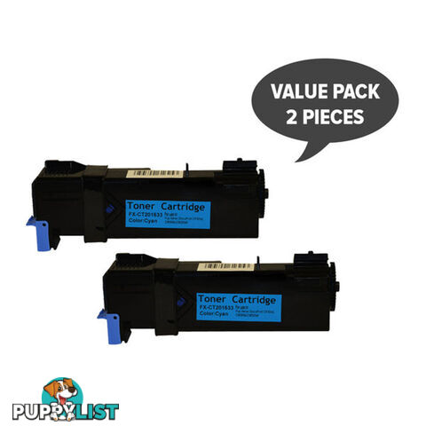 CT201633 CP305 Cyan Generic Toner Cartridge Set of 2