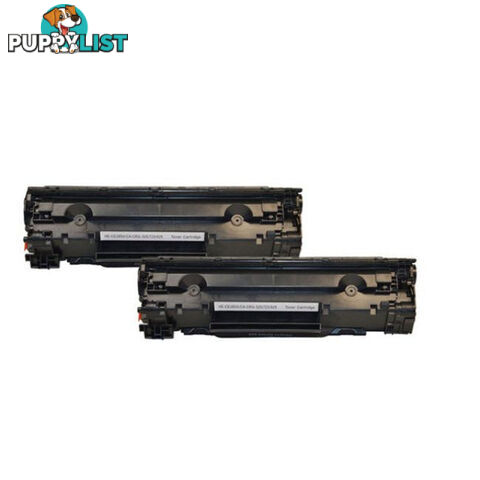 HP Compatible 2 x CE285A Cartridge 325 Black Generic Toner