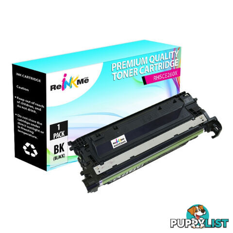 HP Compatible CE260X 649X Premium Generic Black Toner