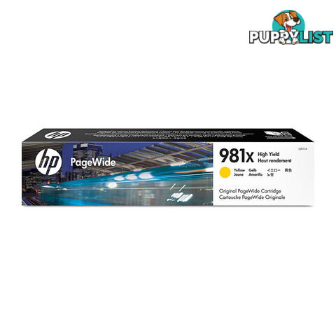 HP #981X Yell Ink Cart L0R11A