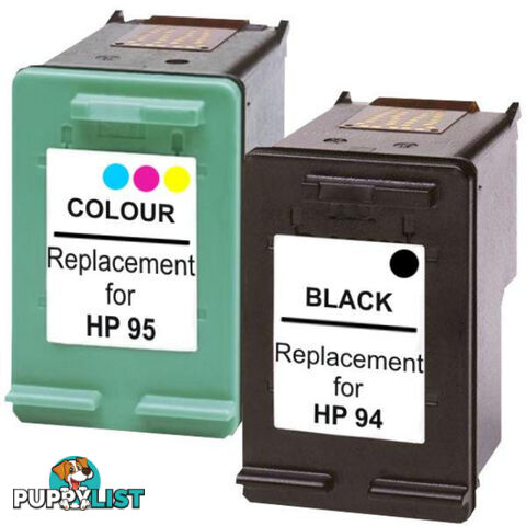 HP Compatible 94 and 95 Remanufactured Inkjet Cartridge 2 Cartridges Set 1