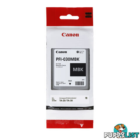 CANON PFI030 Matte Black Ink