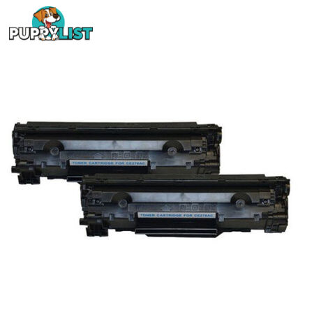 HP Compatible 2 x CE278 HP 78A Cartridge 326 Black Generic Toner