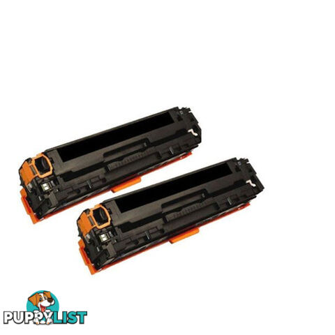 HP Compatible 2 x Cartridge-316BK CB540A 125A Cartridge-416BK Black Premium Generic Toner