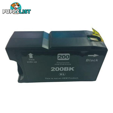 LEXMARK 200XL / 220XL Pigment Black Compatible Inkjet Cartridge 2 Pack