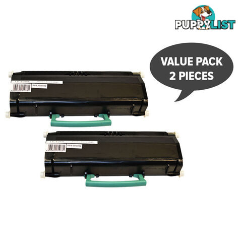 2 x E260 Black Generic Toner Cartridge