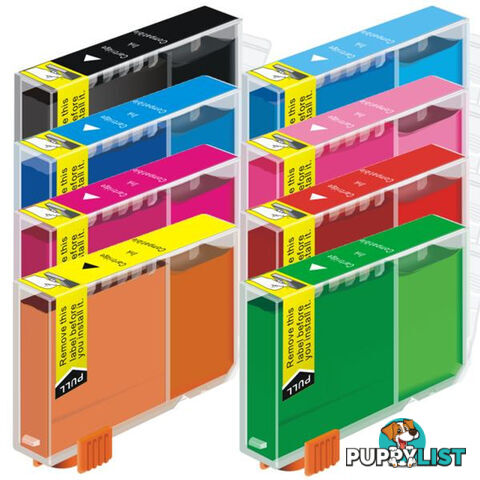 CLI-8 Compatible Inkjet Cartridge Set 8 Ink Cartridges