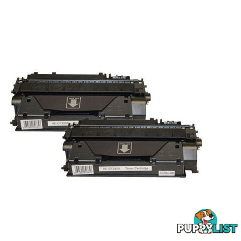 HP Compatible 2 x CF280X Premium Generic Toner