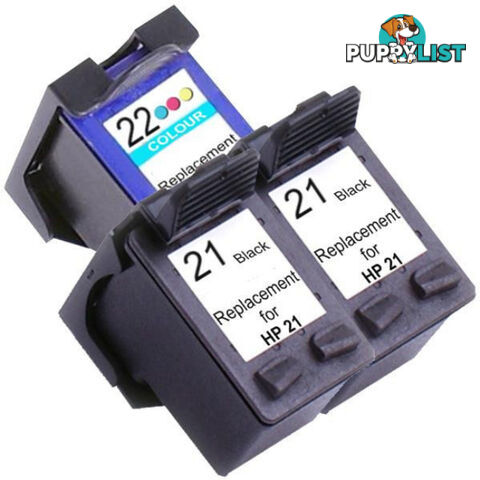 HP Compatible 21XL Remanufactured Inkjet Cartridge Set 2 3 Ink Cartridges