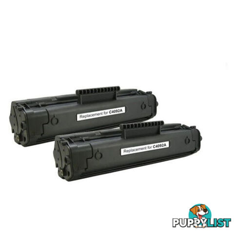 HP Compatible C4092A Premium Generic Toner x 2