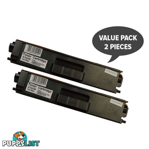 2 x TN-340 Black High Yield Generic Toner