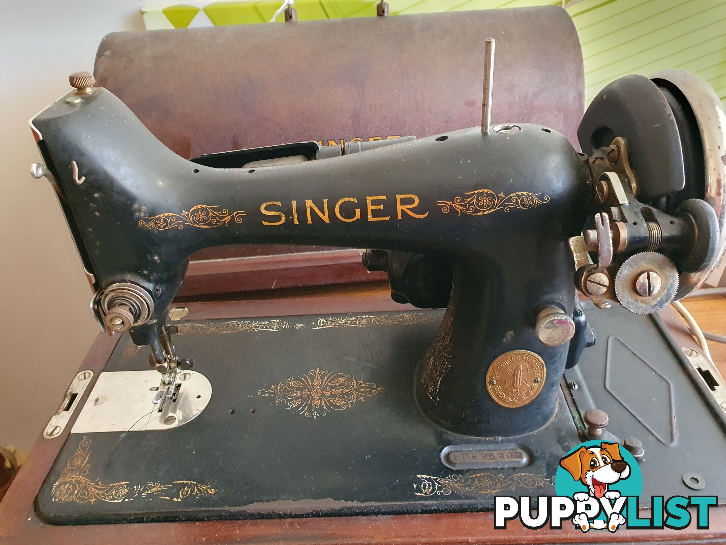 Antique Singer sewing machine