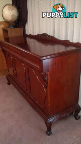 Ornate Mirror. Vintage Cedar Buffet. Dining Chairs REDUCED