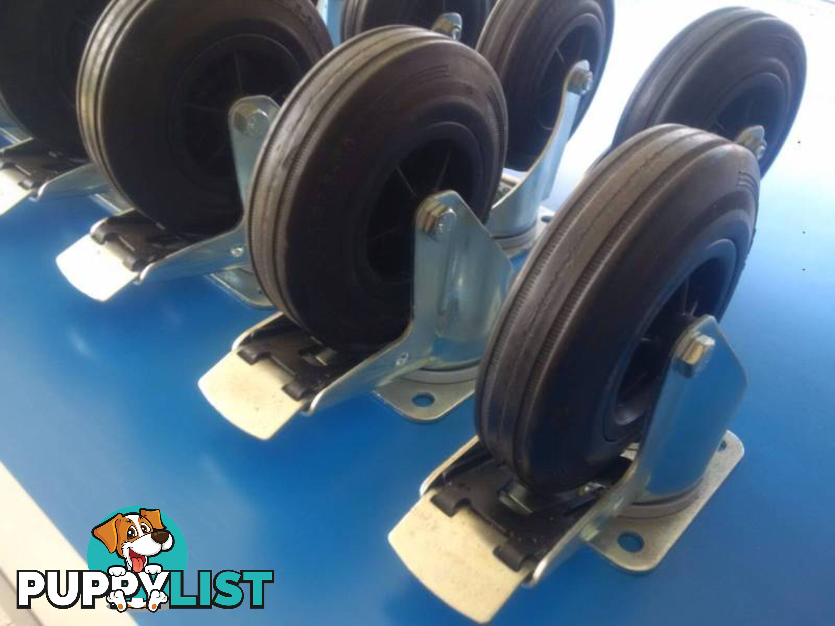 Castors Swivel 120mm H/Duty TENTE Made in Germany Rubber Tyres