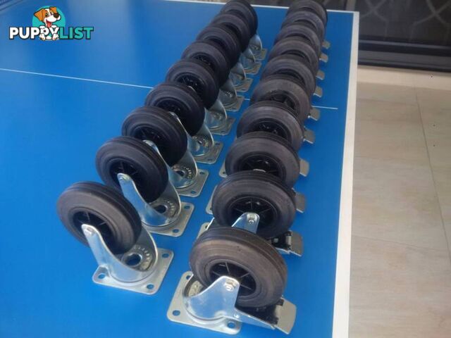 Castors Swivel 120mm H/Duty TENTE Made in Germany Rubber Tyres