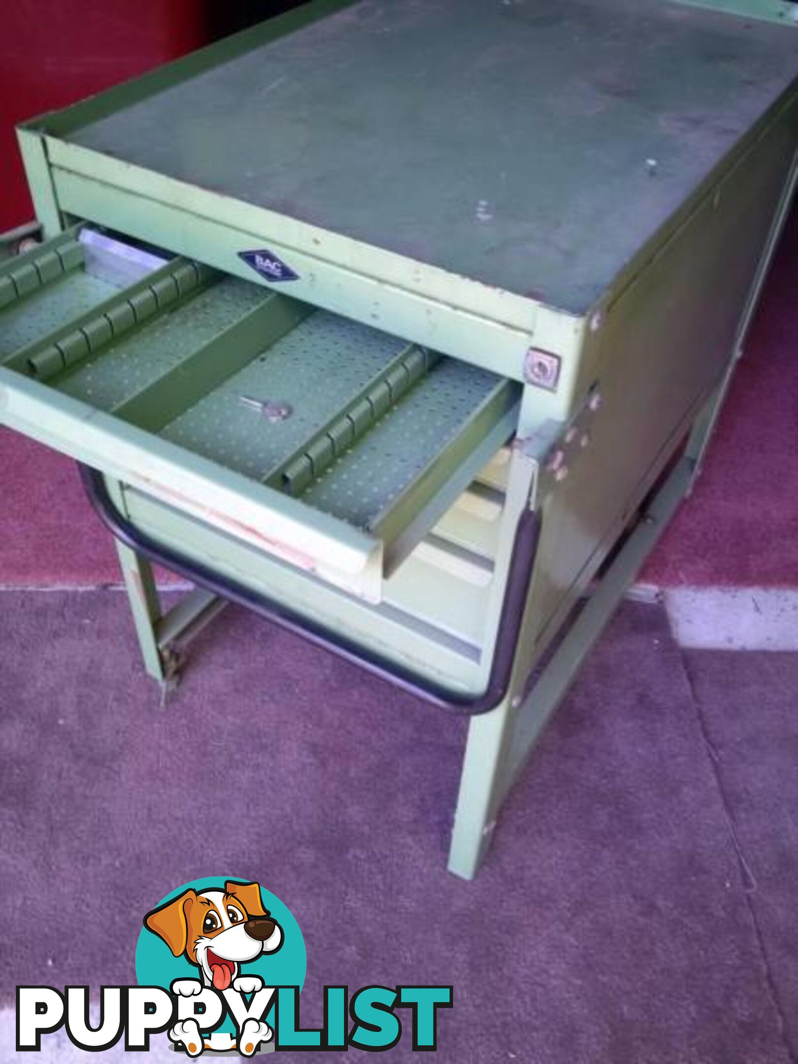 BAC Systems Mobile 4 Drawer Tool Trolley. 2 Drawer Cabinet $175