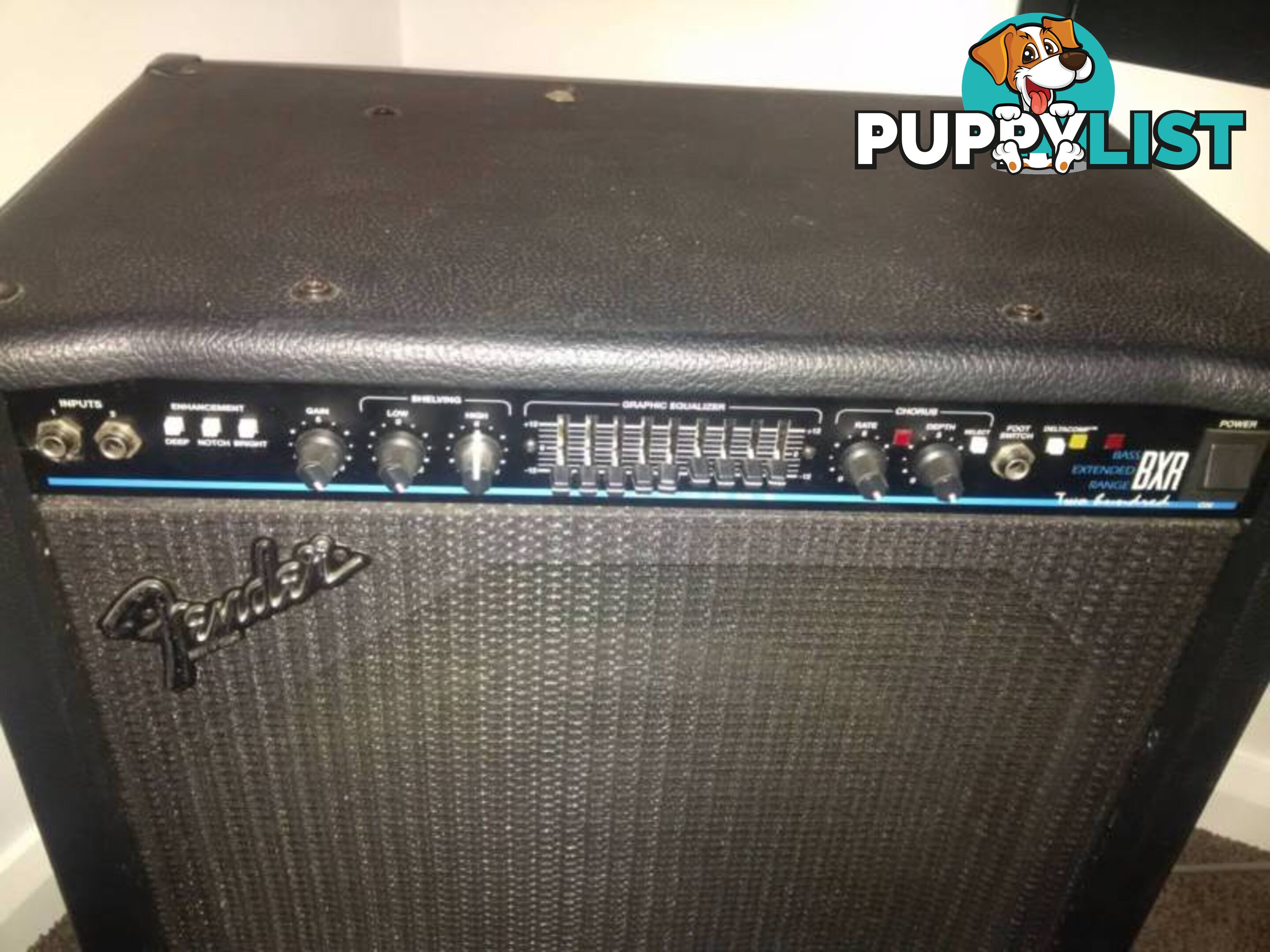 Fender Bass Amp, BXR-200, USA $750. Acoustic Guitar $60