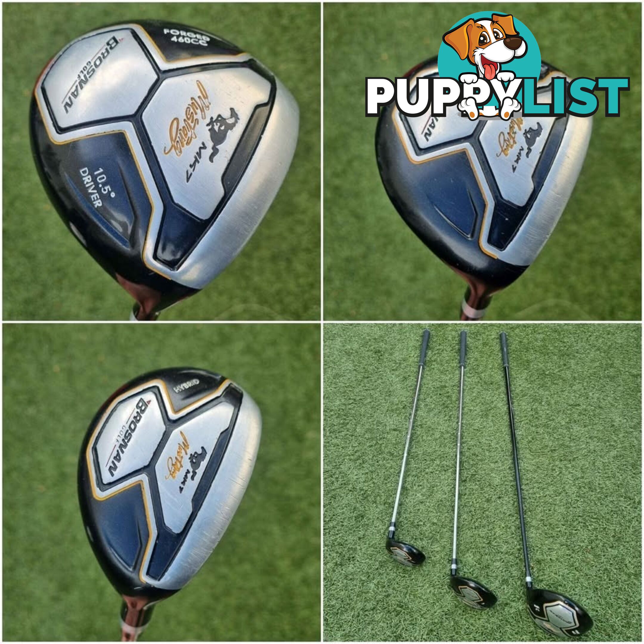 Brosnan Mustang MK7 Complete Golf Package Set Mens Clubs Bag RH