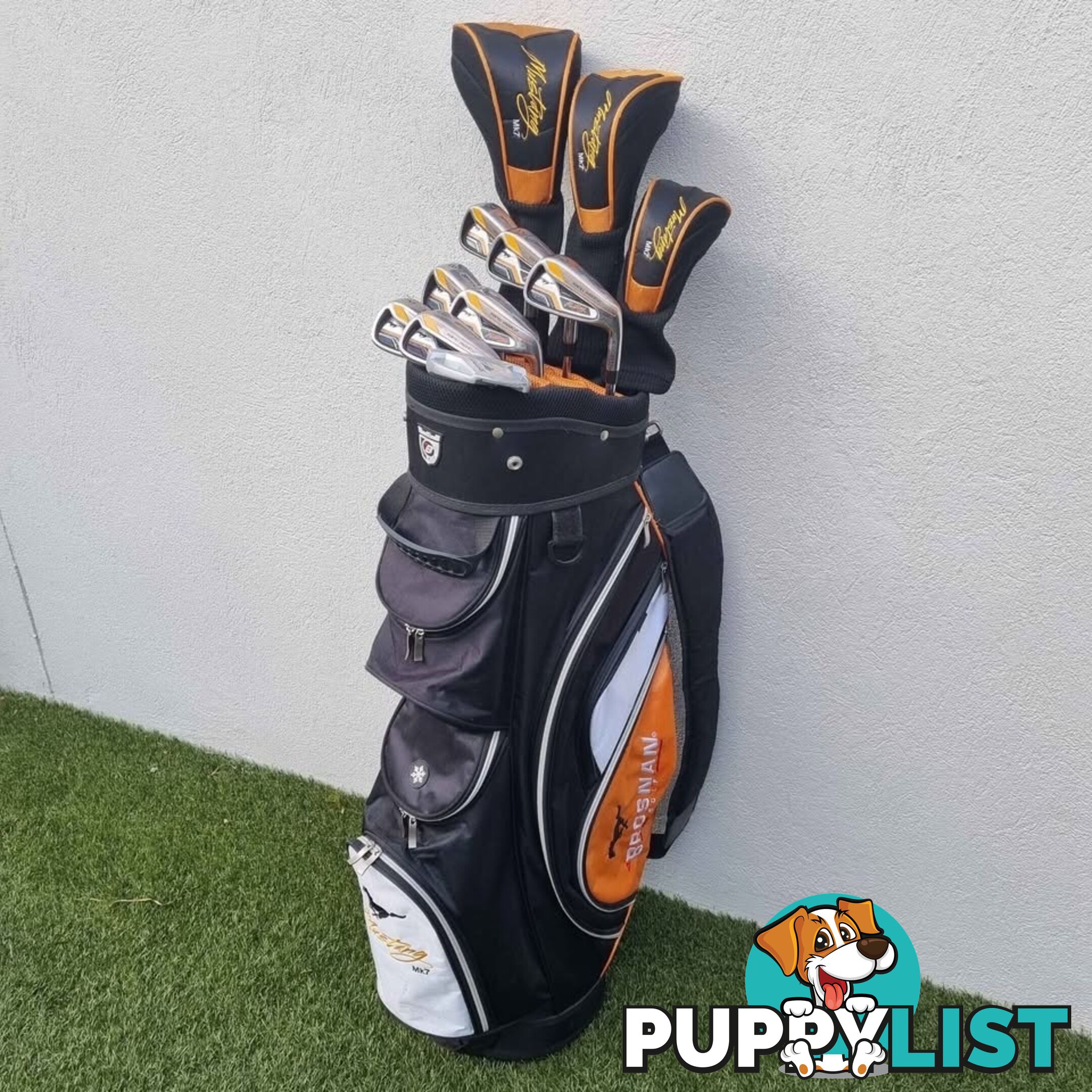 Brosnan Mustang MK7 Complete Golf Package Set Mens Clubs Bag RH