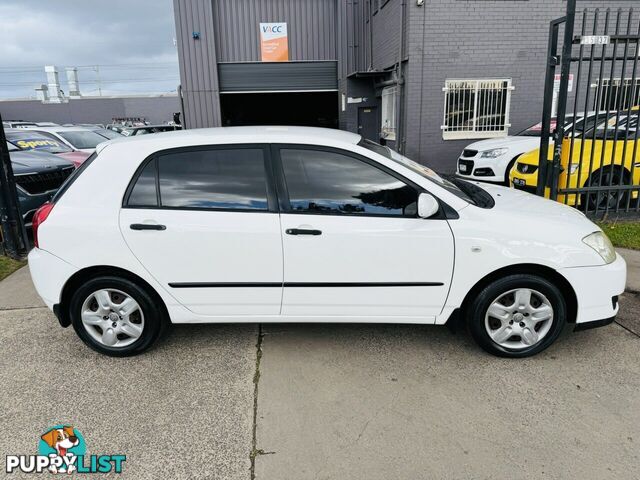 2004 Toyota Corolla Ascent Seca ZZE122R Hatchback