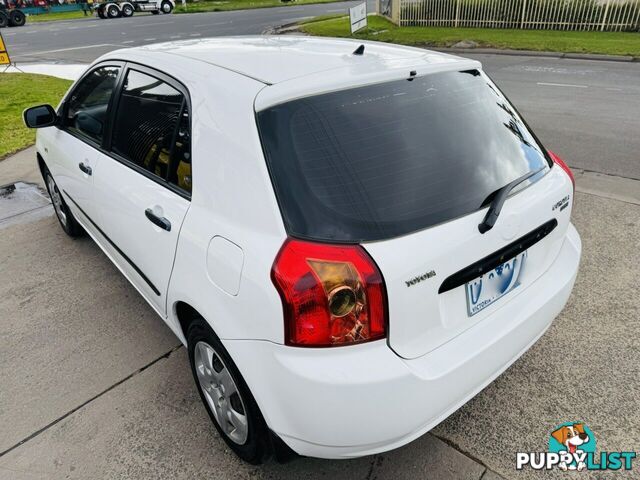 2004 Toyota Corolla Ascent Seca ZZE122R Hatchback