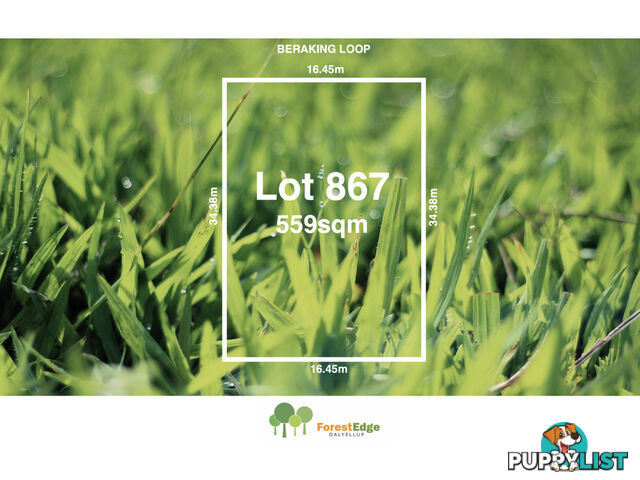 Lot 867 Beraking Loop DALYELLUP WA 6230