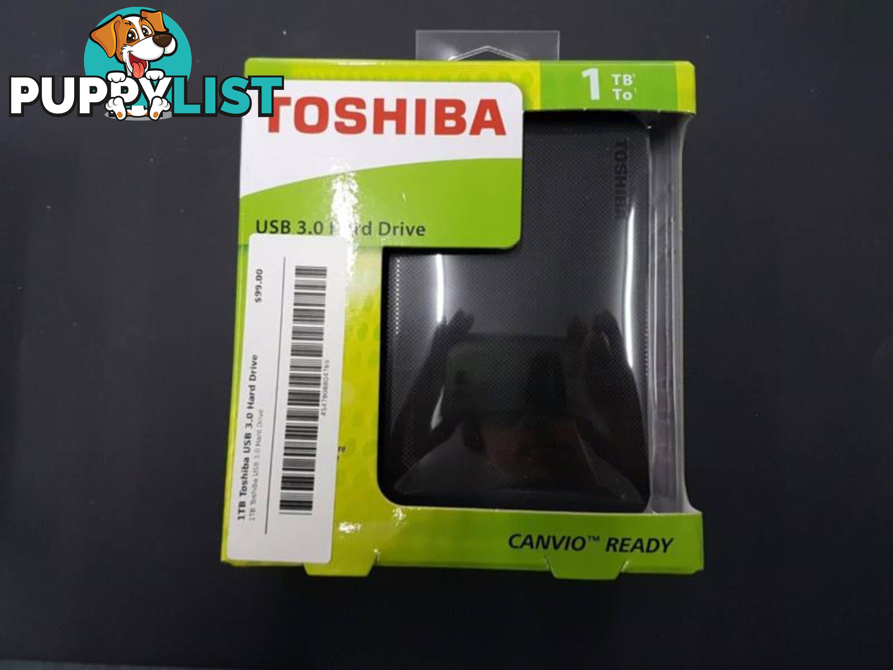 Toshiba 1TB USB Hard Drive