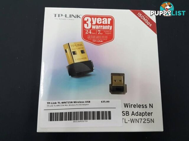 TP-LINK TL-WN725N Wireless USB Adapter