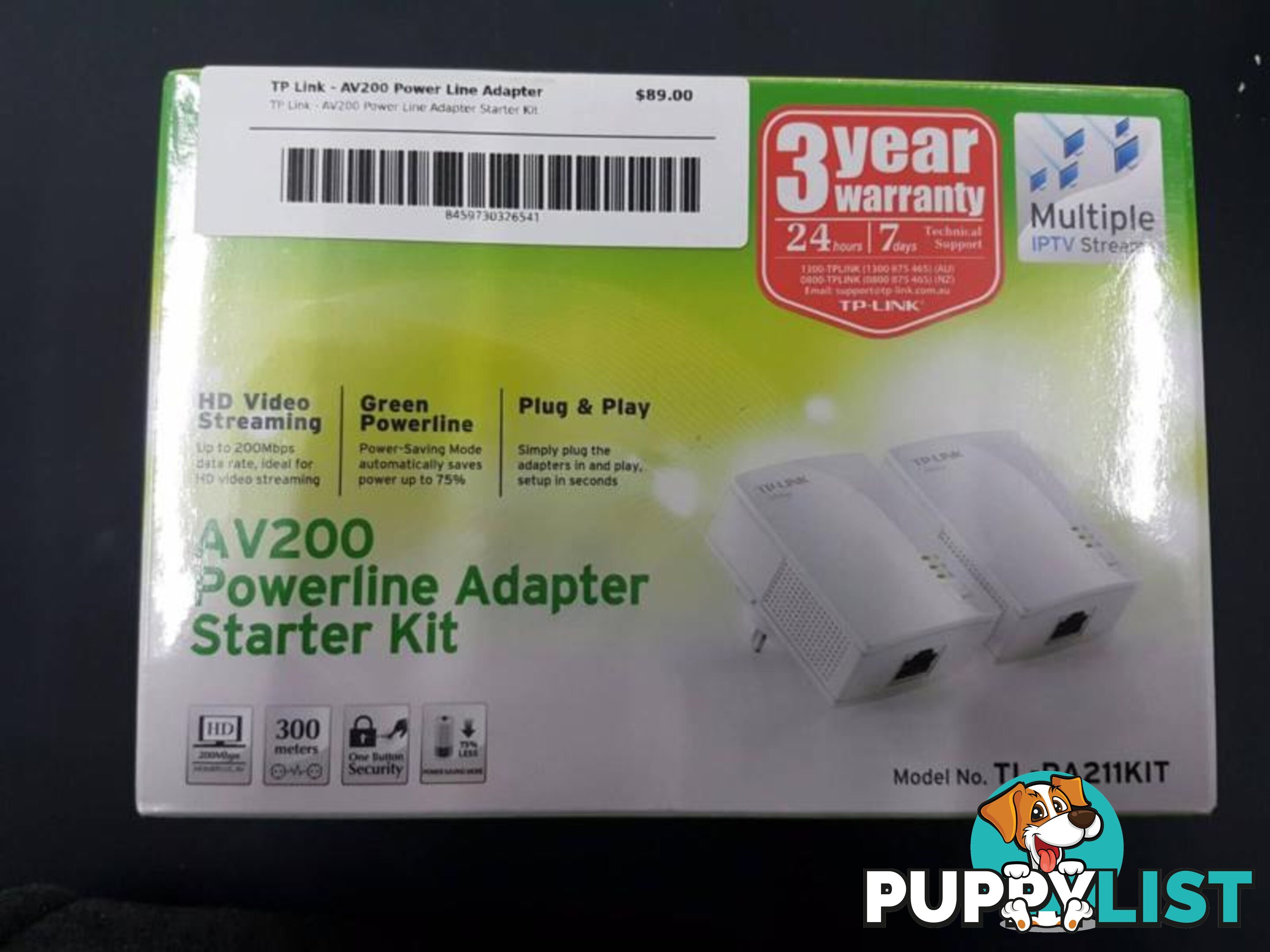 TP LINK - AV200 Power Line Adapter