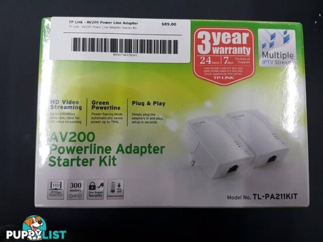 TP LINK - AV200 Power Line Adapter