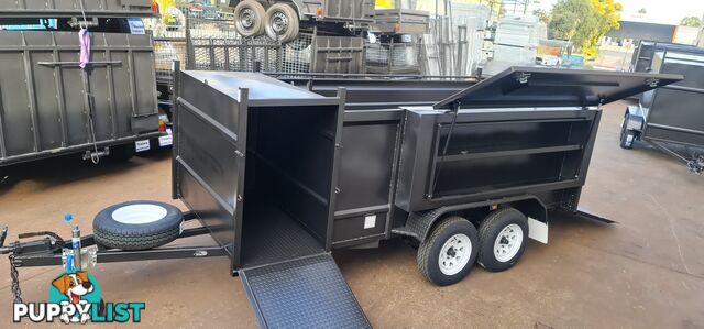 10Ã5 LAWN MOWER TRAILER 2000KG GVM WITH FRONT ENCLOSED BOX AND ONE SIDE BOX