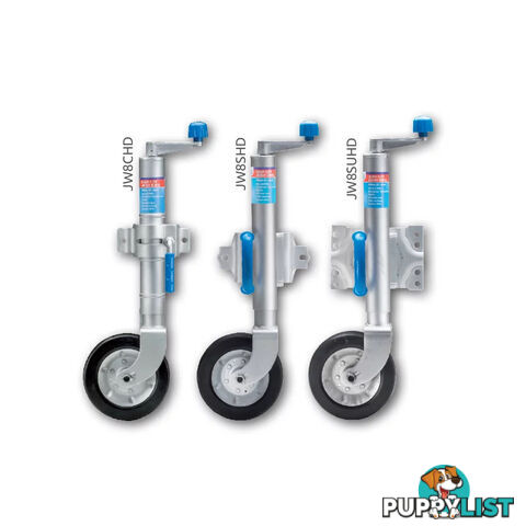 8Â³ PREMIUM HEAVY DUTY JOCKEY WHEELS 500KGS RATED