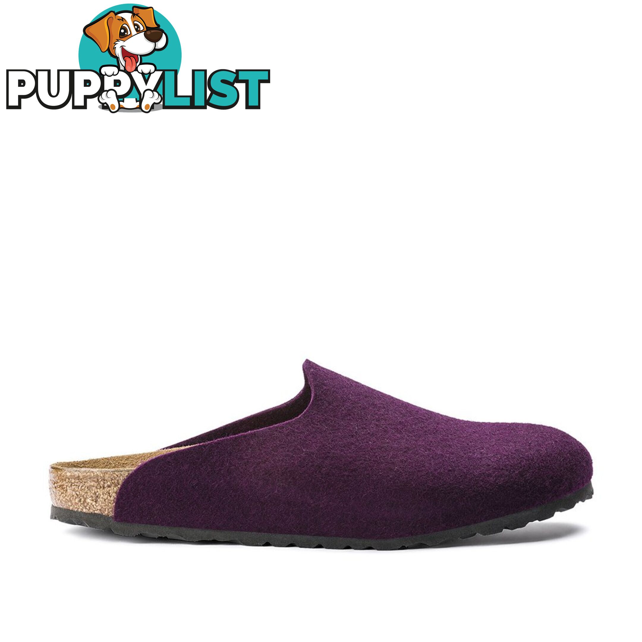 BIRKENSTOCK Amsterdam Melange Aubergine Wool Felt