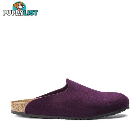 BIRKENSTOCK Amsterdam Melange Aubergine Wool Felt