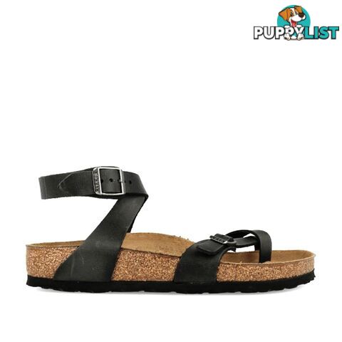 BIRKENSTOCK Yara Black Oiled Leather