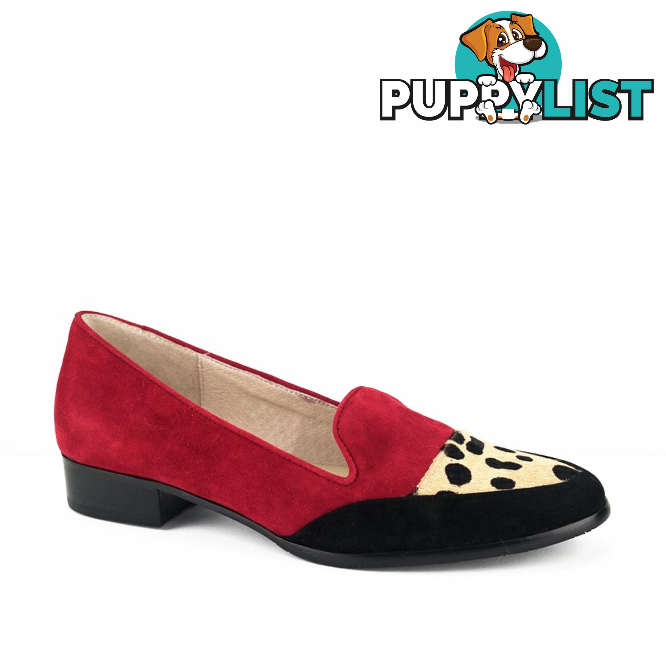 CHRISSIE Sharon Red/Black Suede