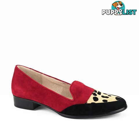 CHRISSIE Sharon Red/Black Suede