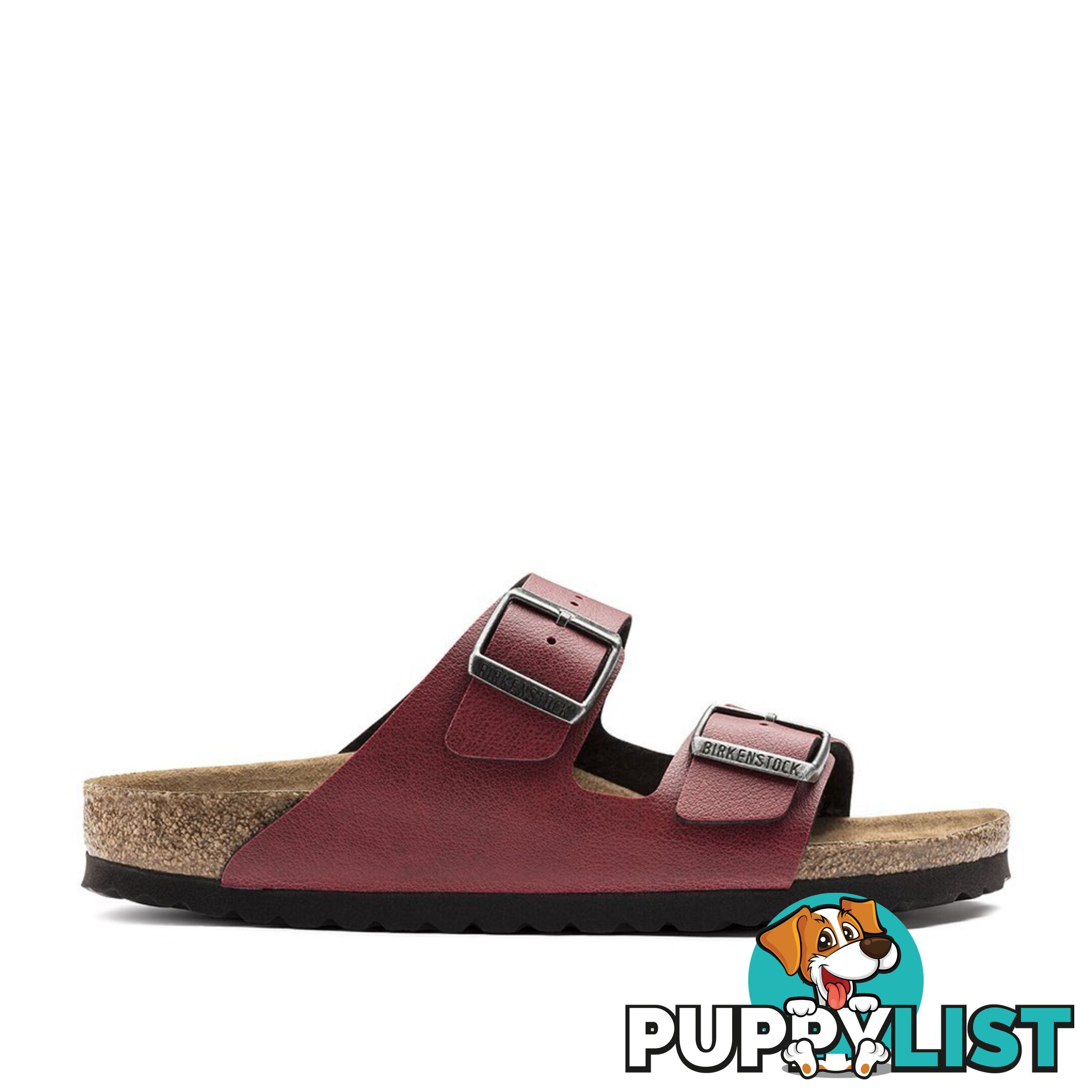 BIRKENSTOCK Arizona Pull Up Bordeaux Vegan