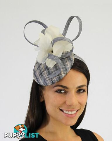 JENDI Platinum Tartan Fascinator