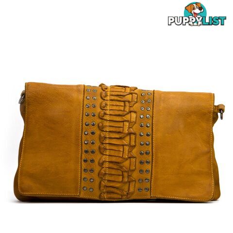 KOMPANERO Chika Mustard Crossbody Clutch