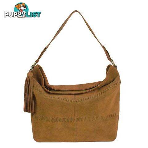 Jendi Suede Leather Slouch Hobo