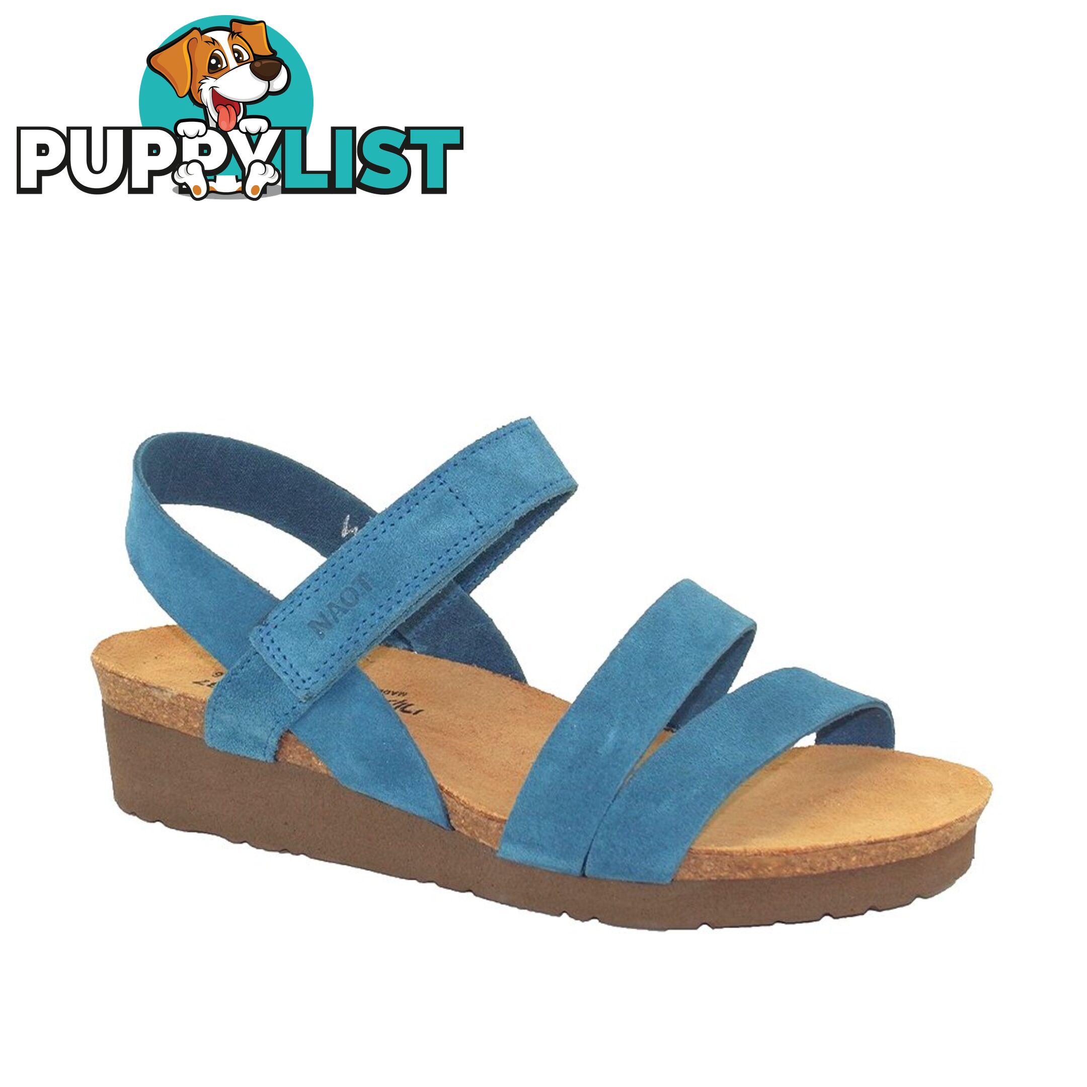 NAOT Kayla Wide Pacific Blue Suede