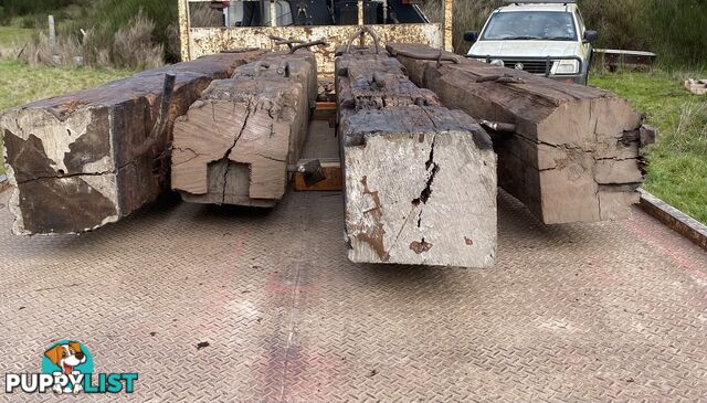 Antique Iron bark pier columns/posts x4
