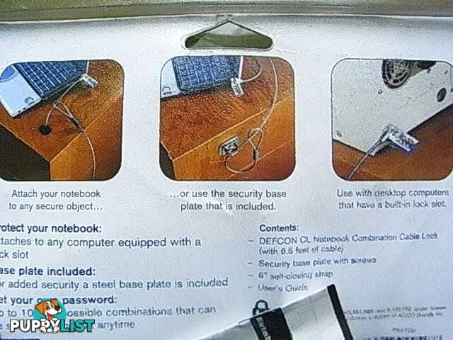 Targus 6.5' Defcon CL Laptop Cable Lock (PA410U) Security