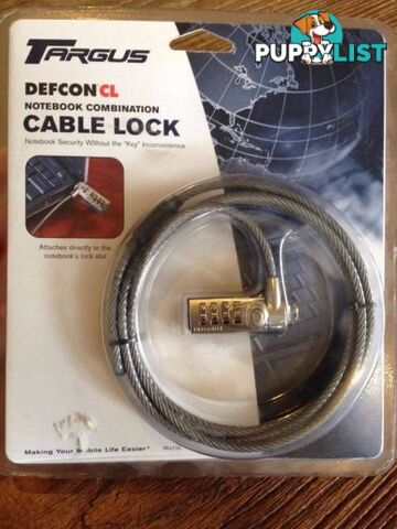 Targus 6.5' Defcon CL Laptop Cable Lock (PA410U) Security